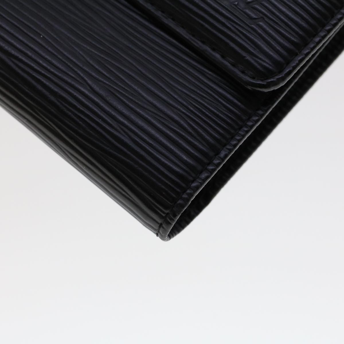 LOUIS VUITTON Epi Long Wallet 2Set Black Navy LV bs6412