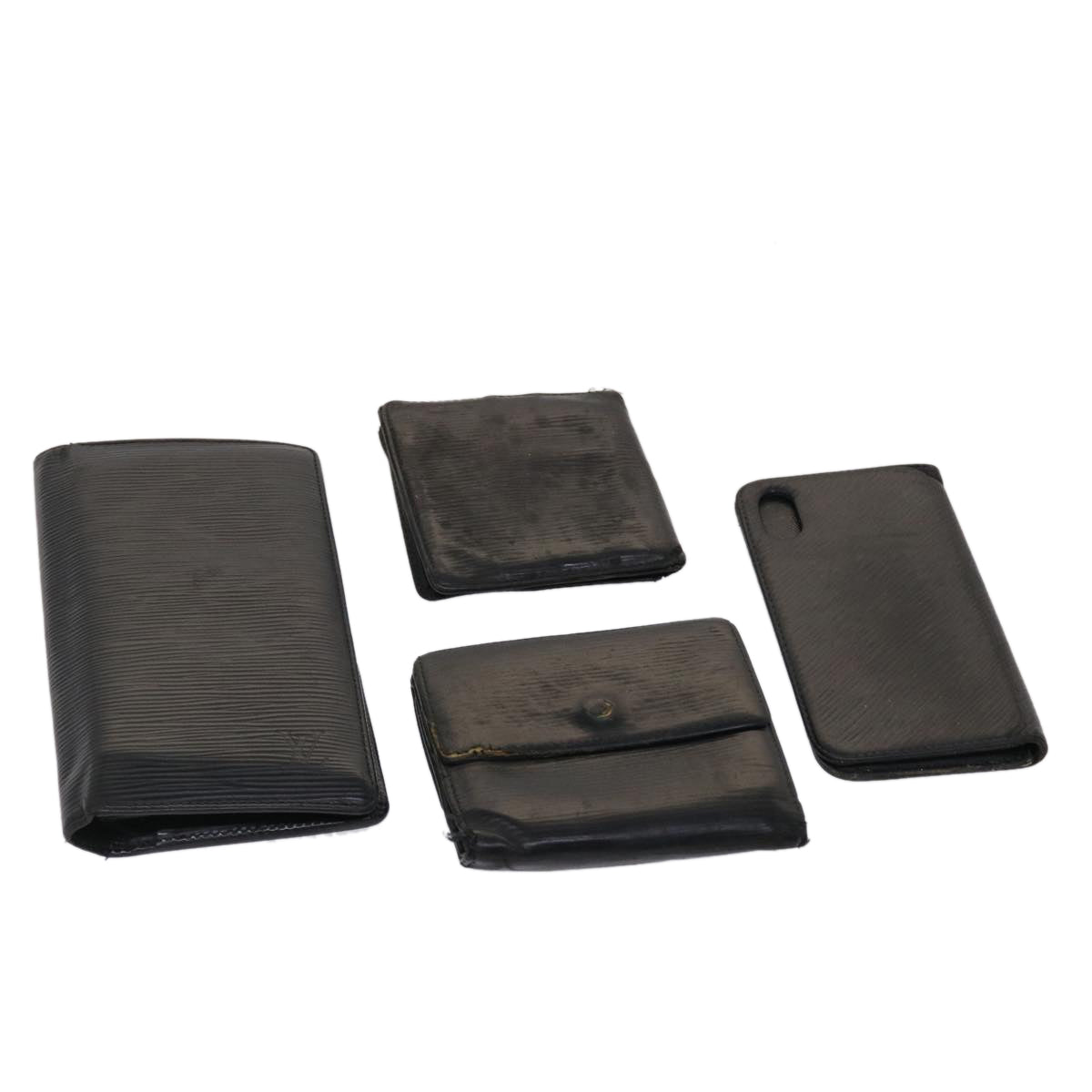 LOUIS VUITTON Epi iPhone Case Wallet 4Set Black LV bs6427