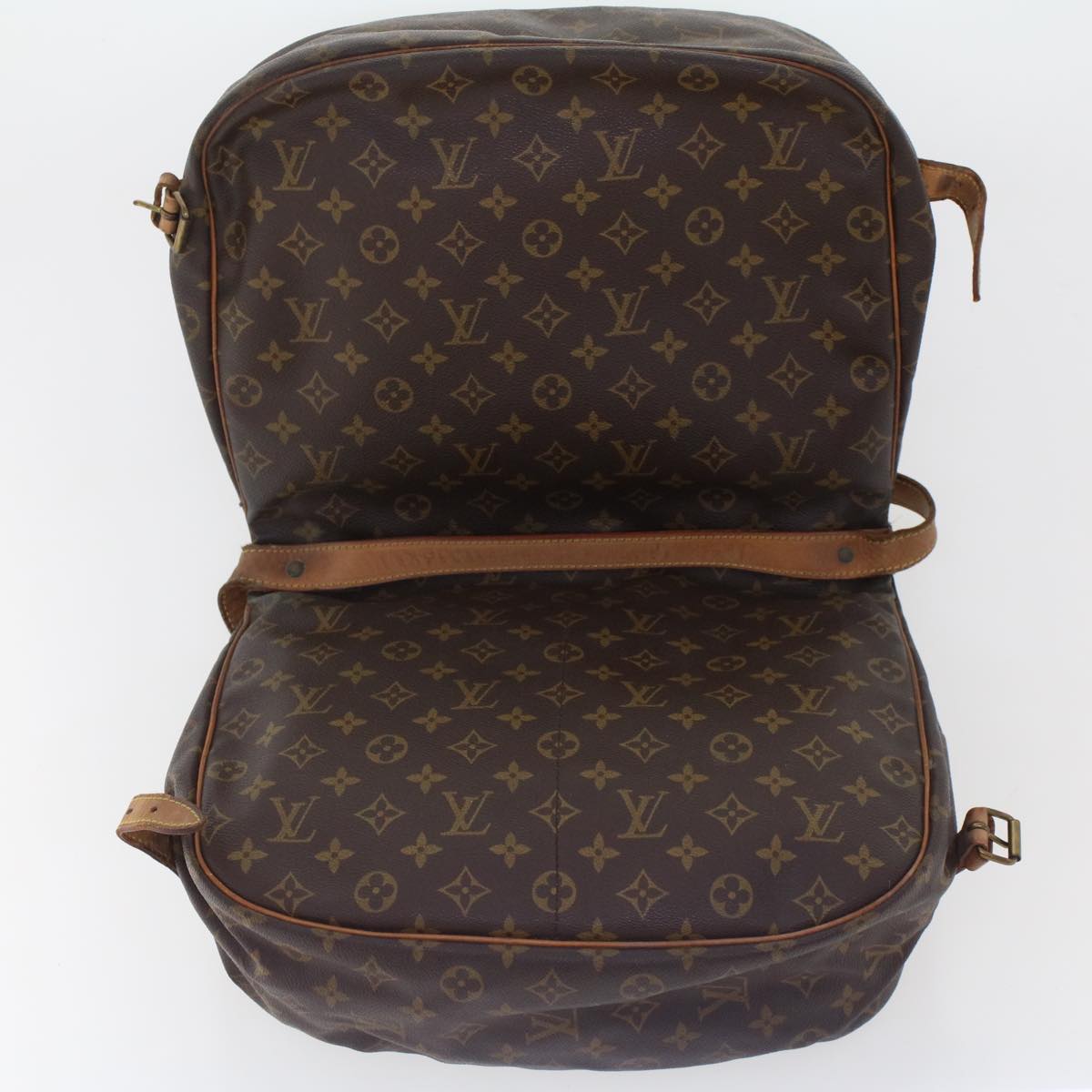 LOUIS VUITTON Monogram Saumur 35 Shoulder Bag M42254 LV bs6440