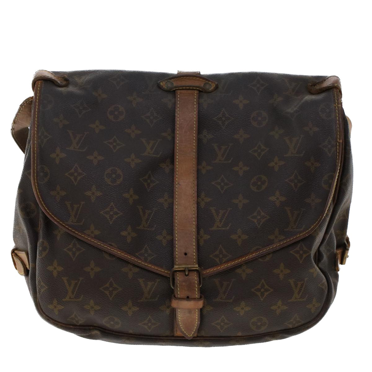 LOUIS VUITTON Monogram Saumur 35 Shoulder Bag M42254 LV bs6440
