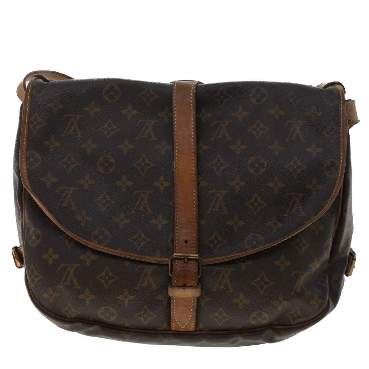 LOUIS VUITTON Monogram Saumur 35 Shoulder Bag M42254 LV bs6440