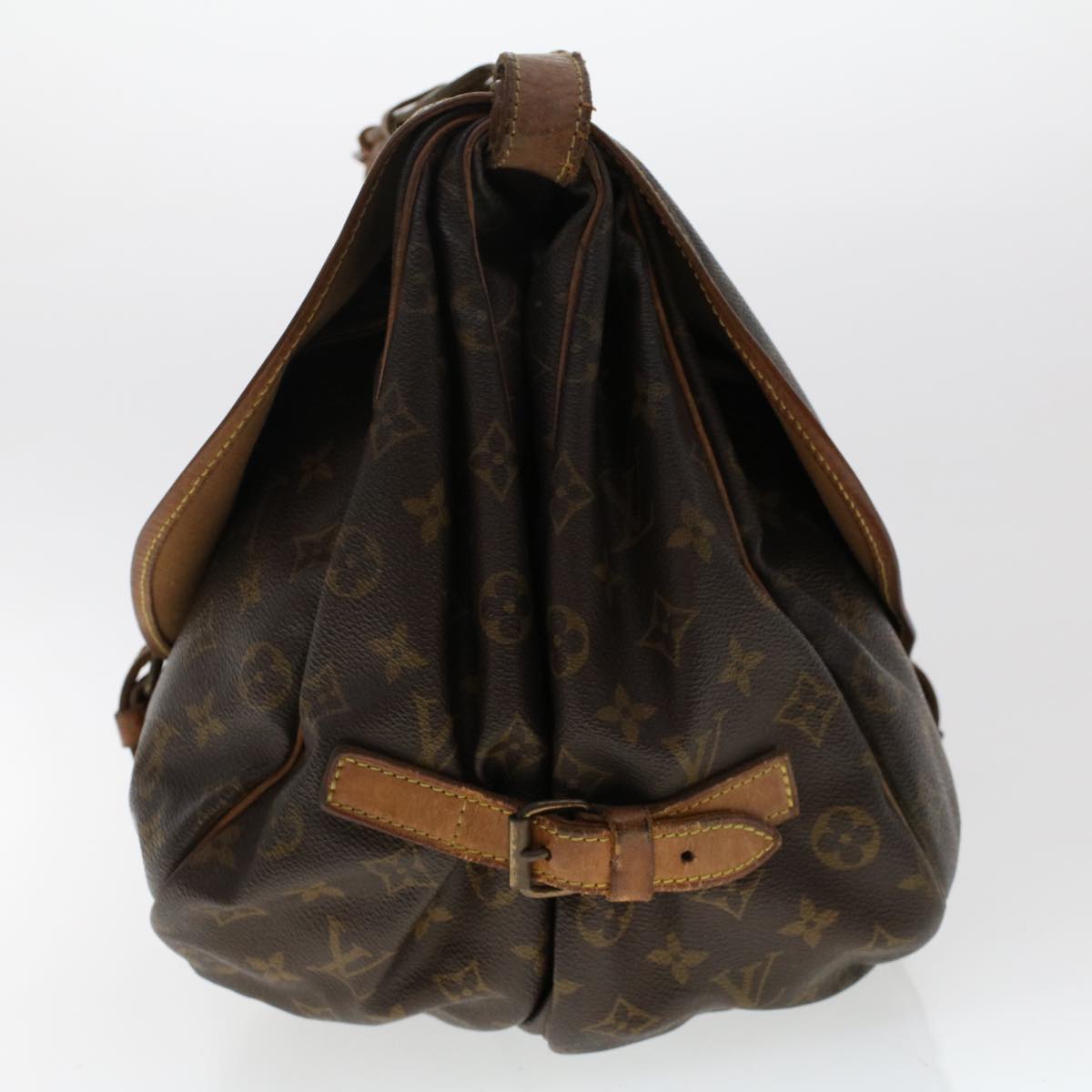 LOUIS VUITTON Monogram Saumur 35 Shoulder Bag M42254 LV bs6440