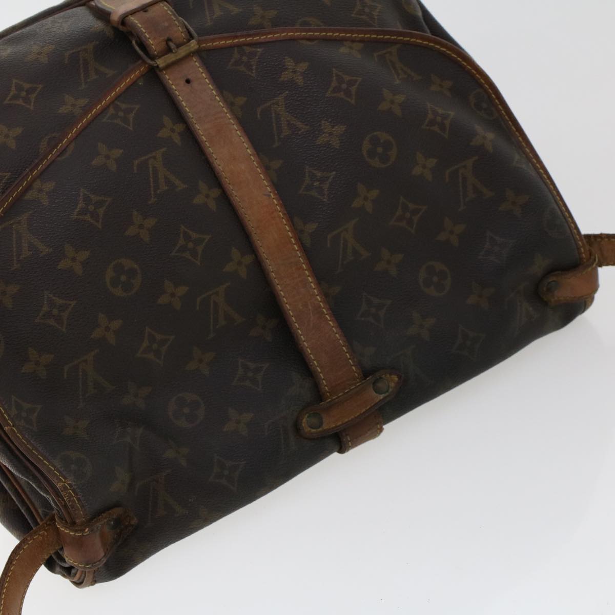 LOUIS VUITTON Monogram Saumur 35 Shoulder Bag M42254 LV bs6440