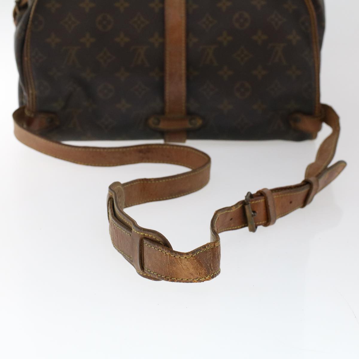 LOUIS VUITTON Monogram Saumur 35 Shoulder Bag M42254 LV bs6440