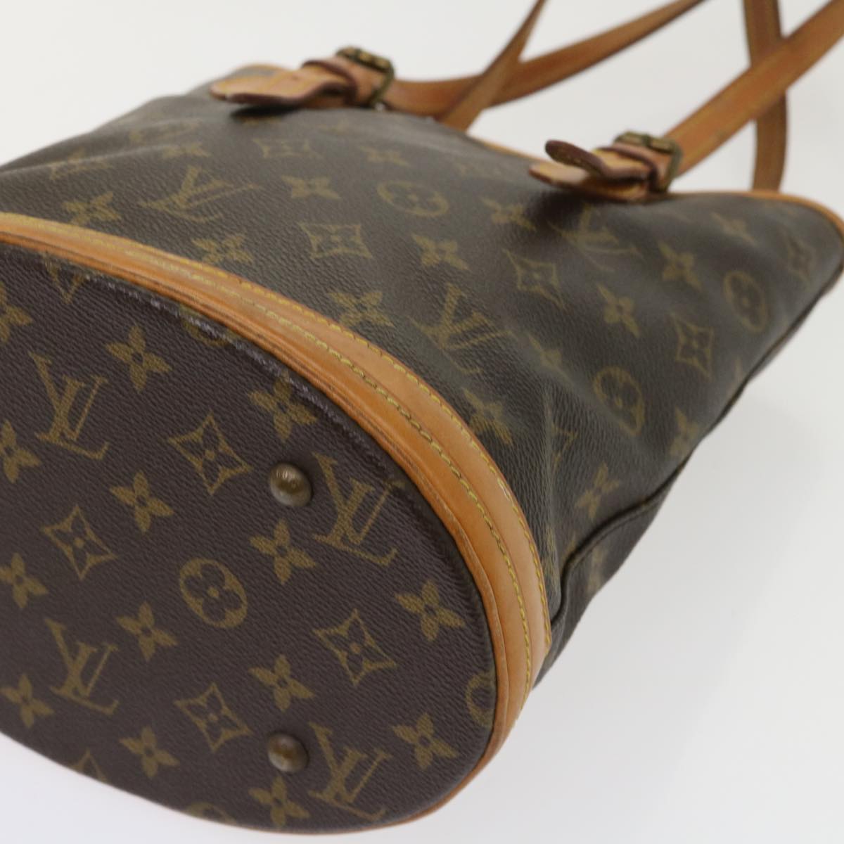 LOUIS VUITTON Monogram Bucket PM Shoulder Bag M42238 LV bs6531
