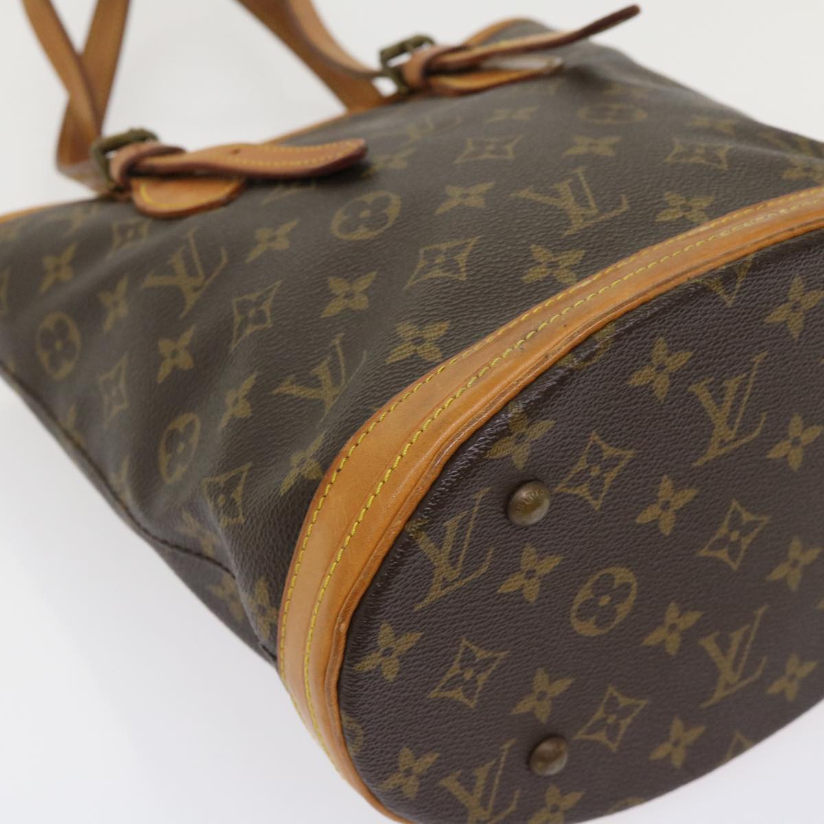 LOUIS VUITTON Monogram Bucket PM Shoulder Bag M42238 LV bs6531