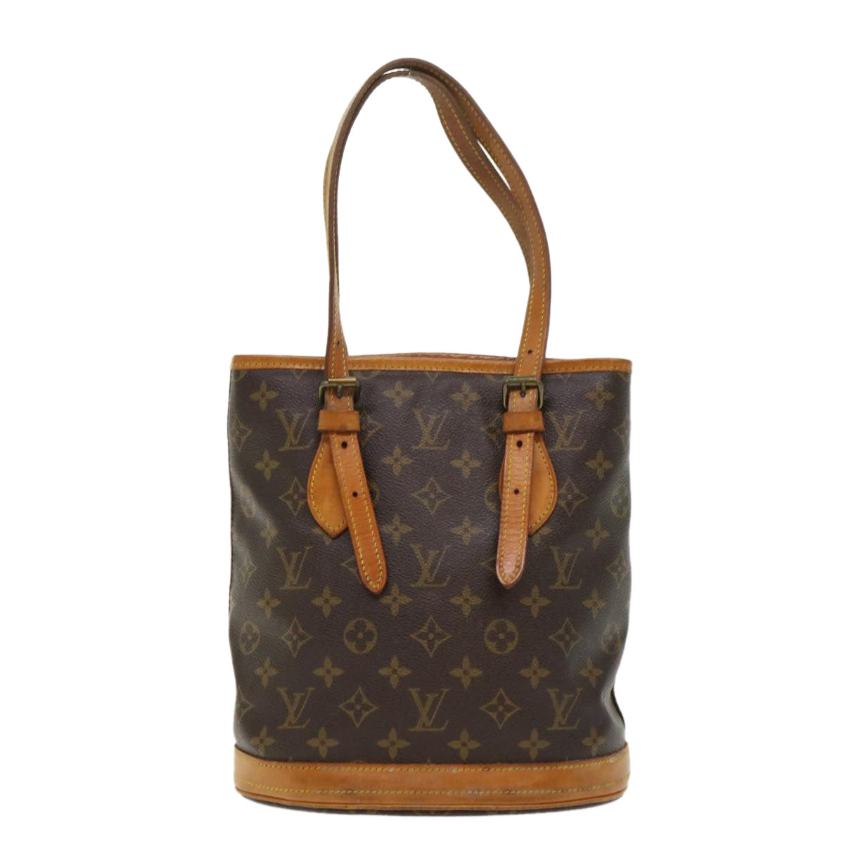 LOUIS VUITTON Monogram Bucket PM Shoulder Bag M42238 LV bs6531