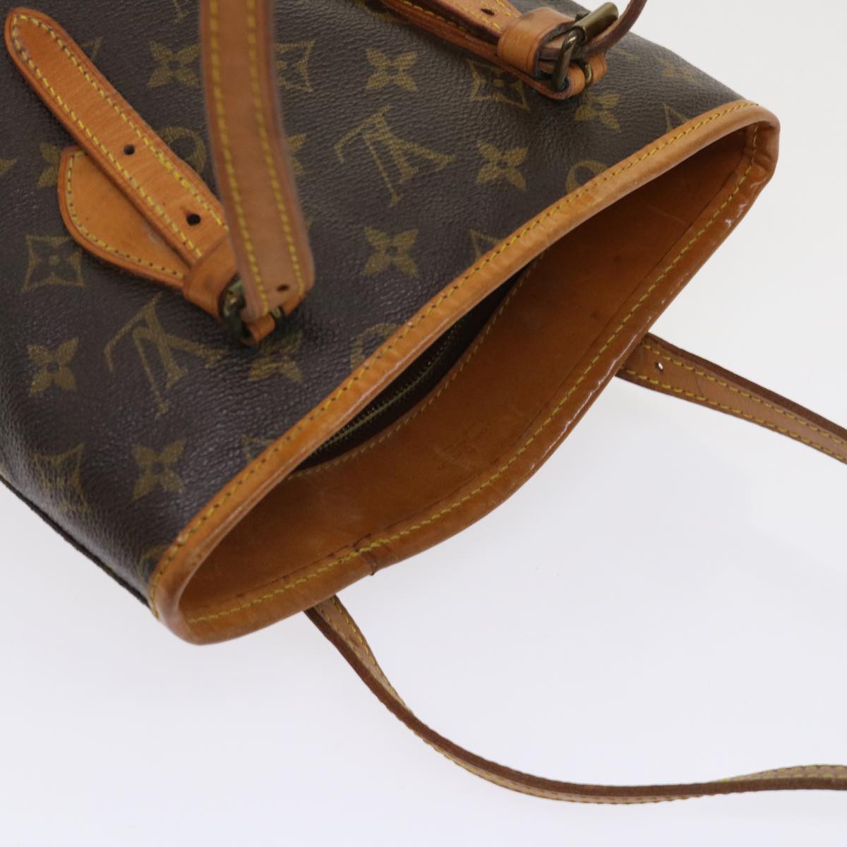 LOUIS VUITTON Monogram Bucket PM Shoulder Bag M42238 LV bs6531