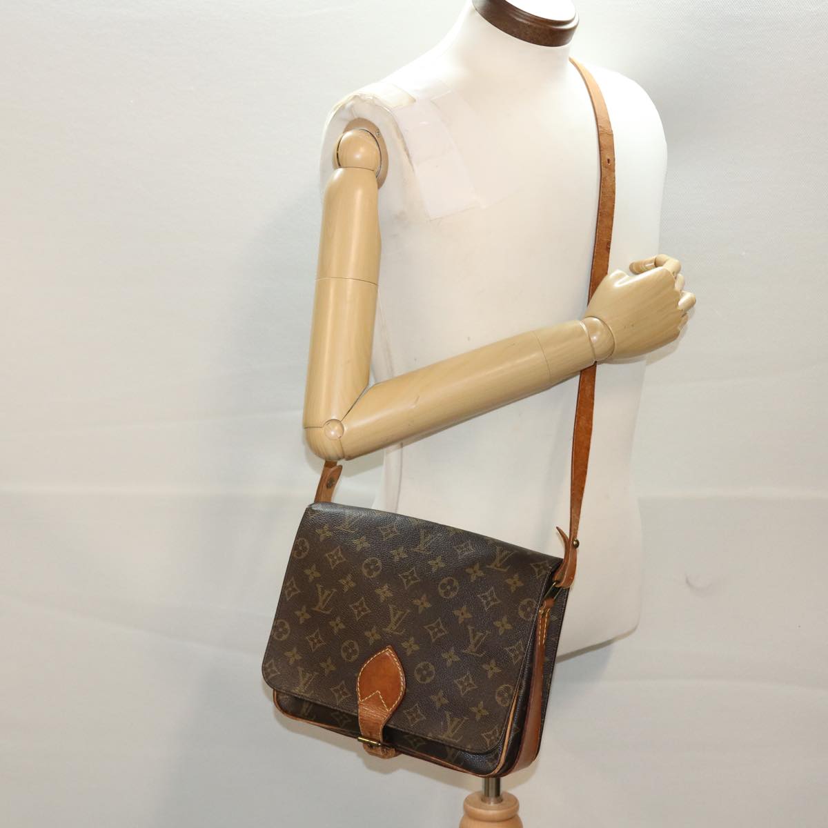 LOUIS VUITTON Monogram Cartouchiere GM Shoulder Bag M51252 LV bs6552