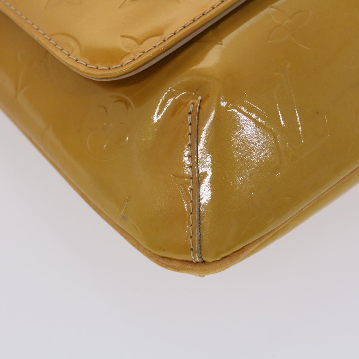 LOUIS VUITTON Monogram Vernis Thompson Street Bag Beige M91301 LV bs6578