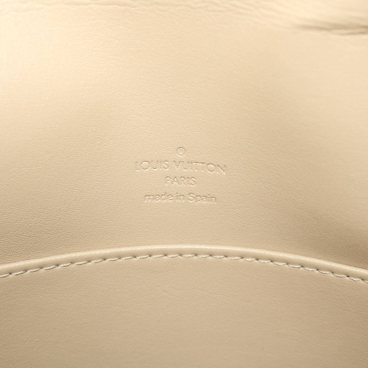 LOUIS VUITTON Monogram Vernis Thompson Street Bag Beige M91301 LV bs6578
