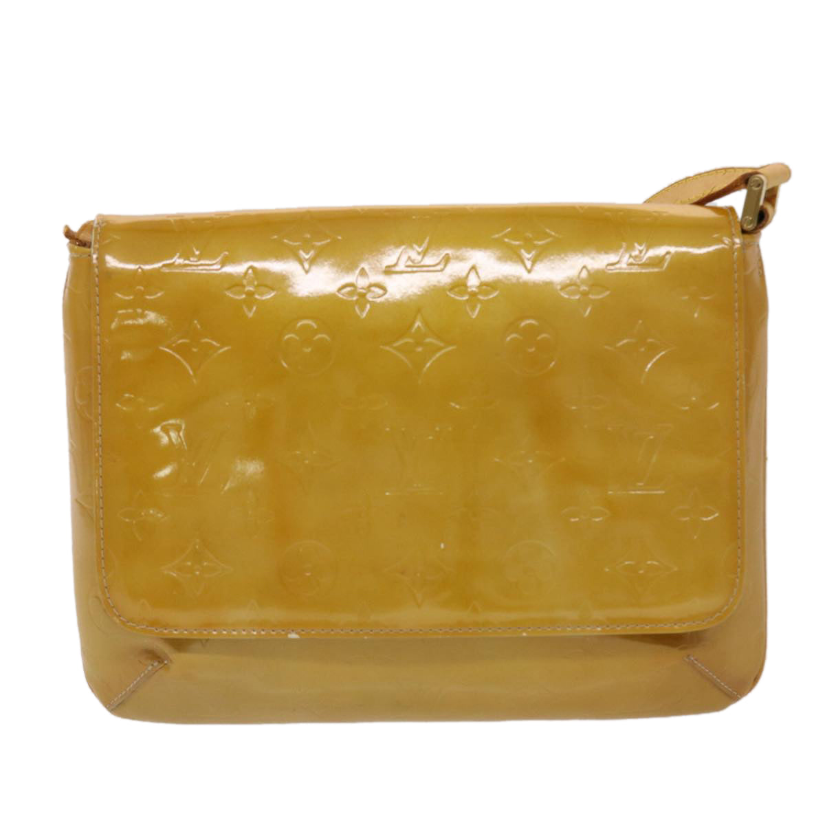 LOUIS VUITTON Monogram Vernis Thompson Street Bag Beige M91301 LV bs6578