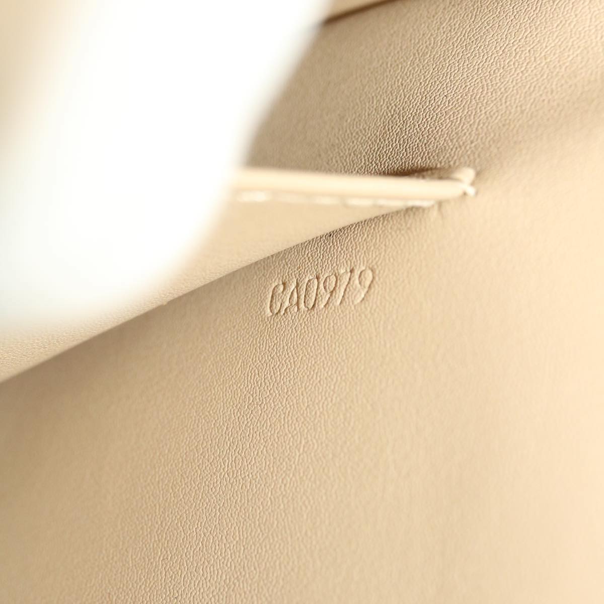 LOUIS VUITTON Monogram Vernis Thompson Street Bag Beige M91301 LV bs6578