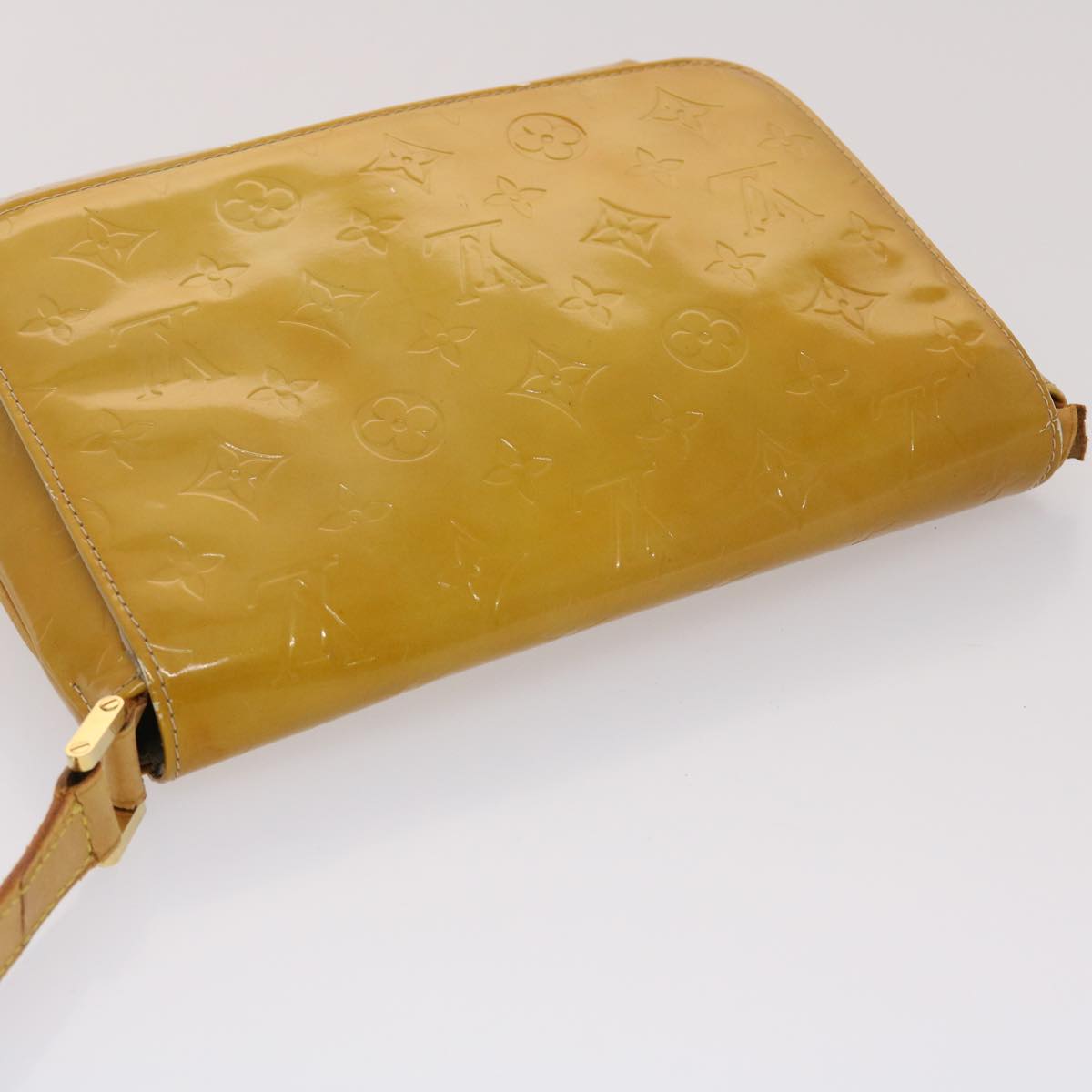 LOUIS VUITTON Monogram Vernis Thompson Street Bag Beige M91301 LV bs6578