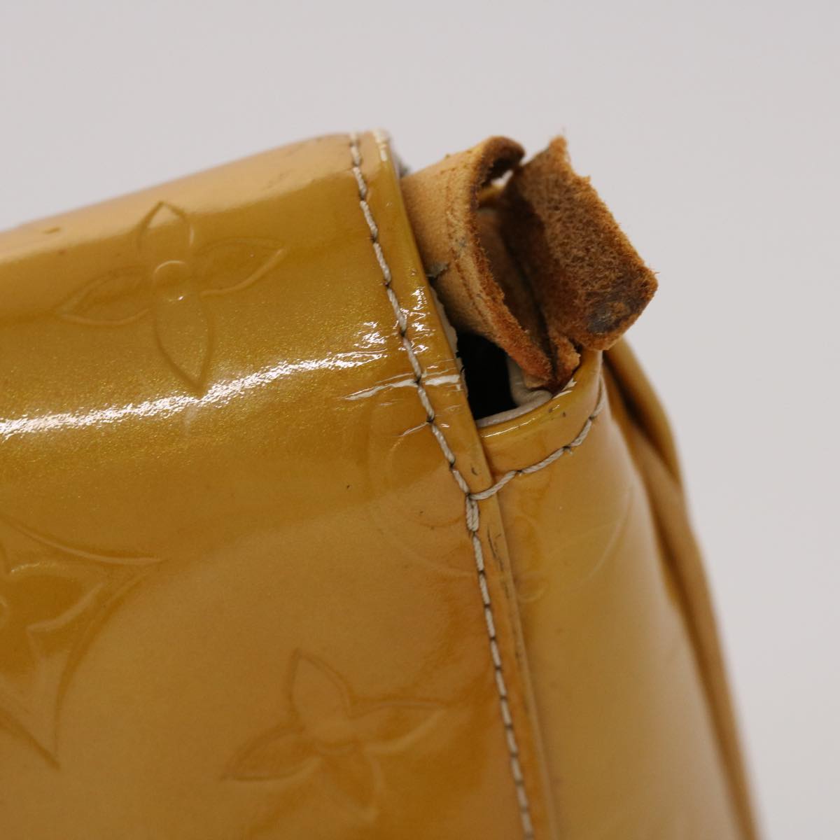 LOUIS VUITTON Monogram Vernis Thompson Street Bag Beige M91301 LV bs6578