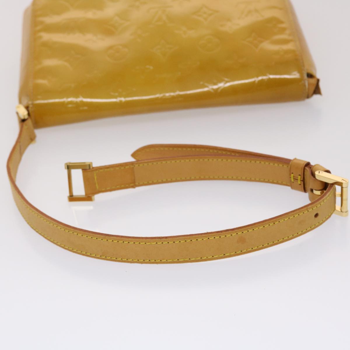 LOUIS VUITTON Monogram Vernis Thompson Street Bag Beige M91301 LV bs6578
