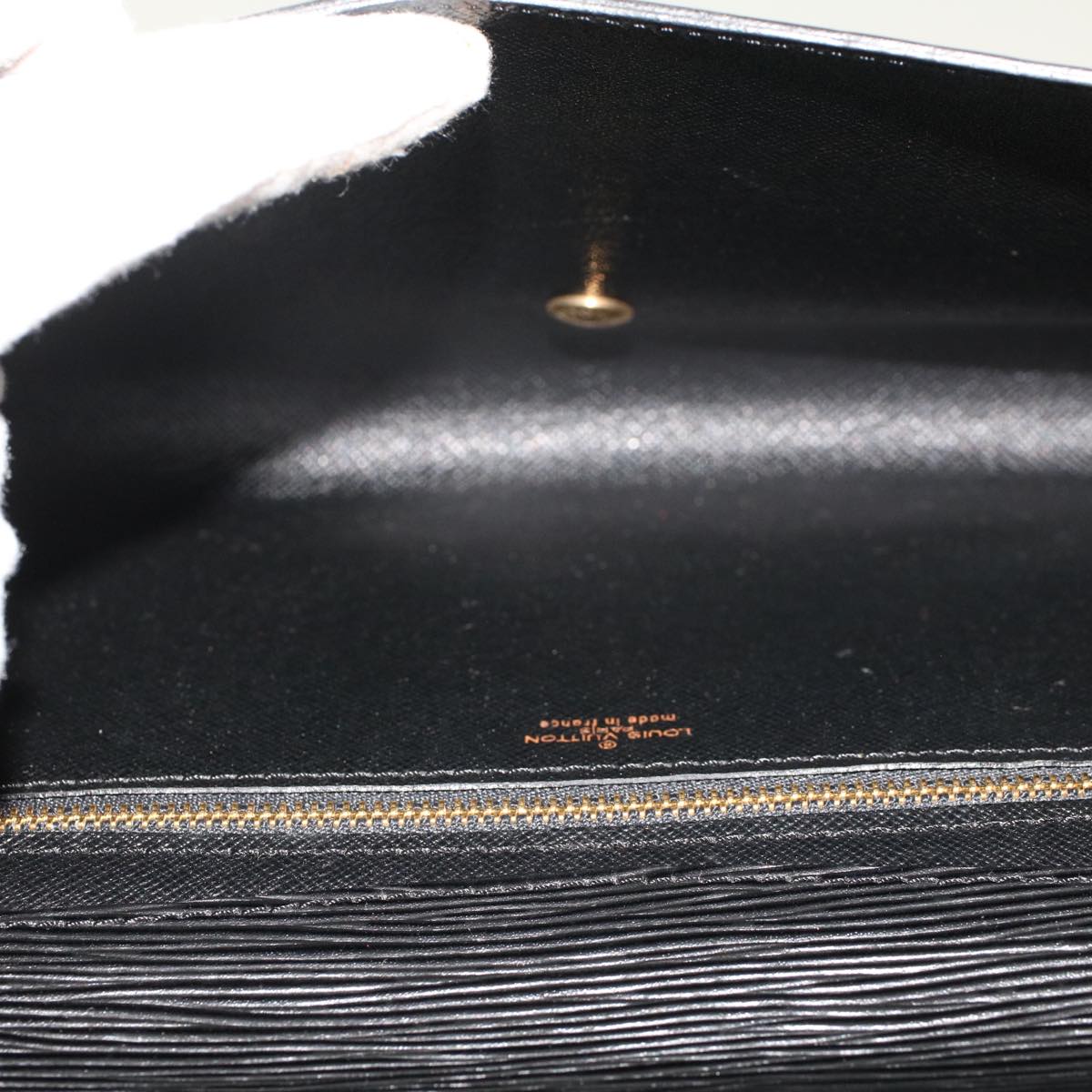 LOUIS VUITTON Epi Art Deco Clutch Bag Black M52632 LV bs6581