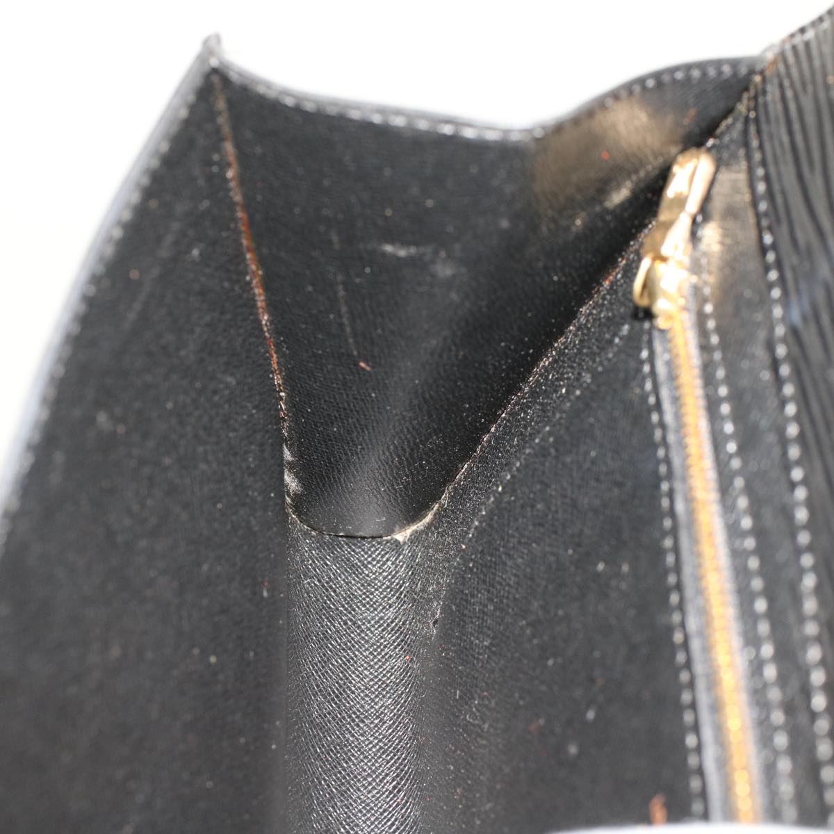 LOUIS VUITTON Epi Art Deco Clutch Bag Black M52632 LV bs6581