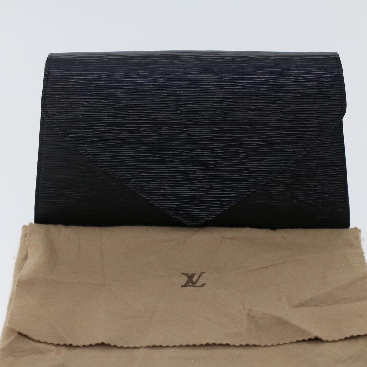 LOUIS VUITTON Epi Art Deco Clutch Bag Black M52632 LV bs6581