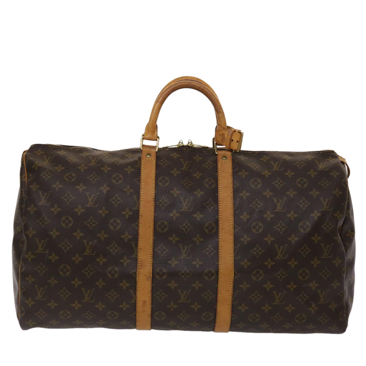 LOUIS VUITTON Monogram Keepall 55 Boston Bag M41424 LV bs6583