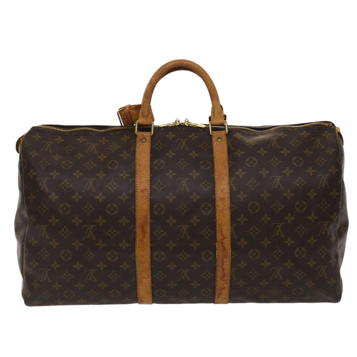 LOUIS VUITTON Monogram Keepall 55 Boston Bag M41424 LV bs6583