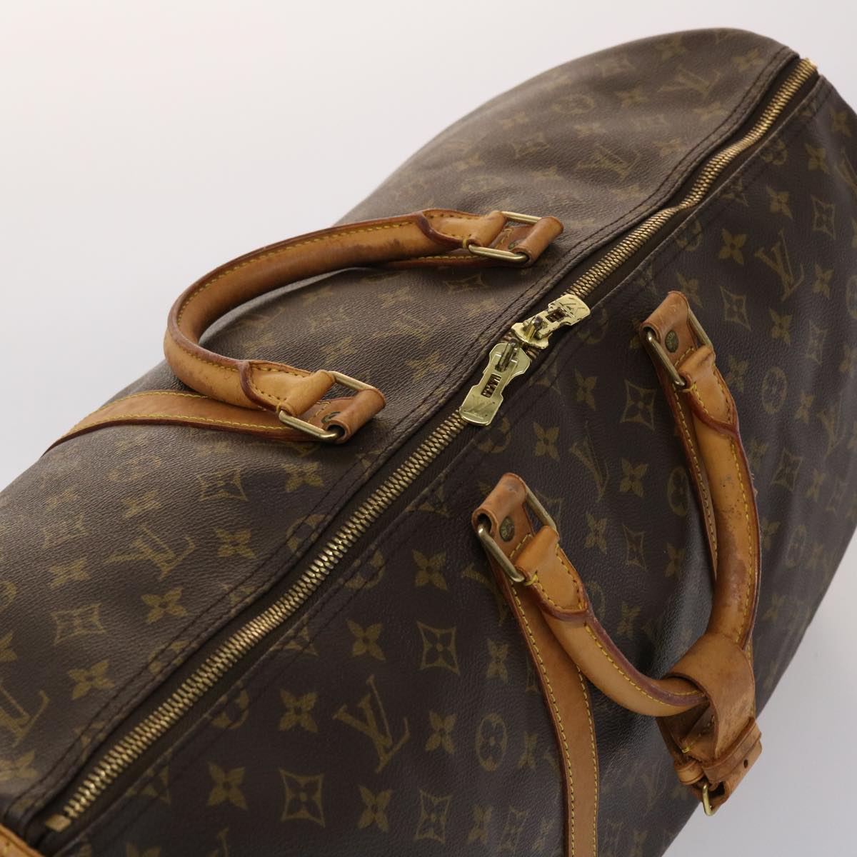 LOUIS VUITTON Monogram Keepall 55 Boston Bag M41424 LV bs6583