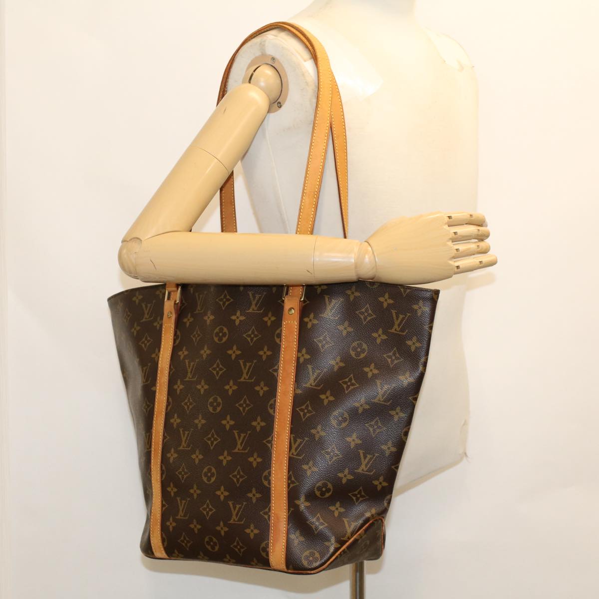 LOUIS VUITTON Monogram Sac Shopping Tote Bag M51108 LV bs6587