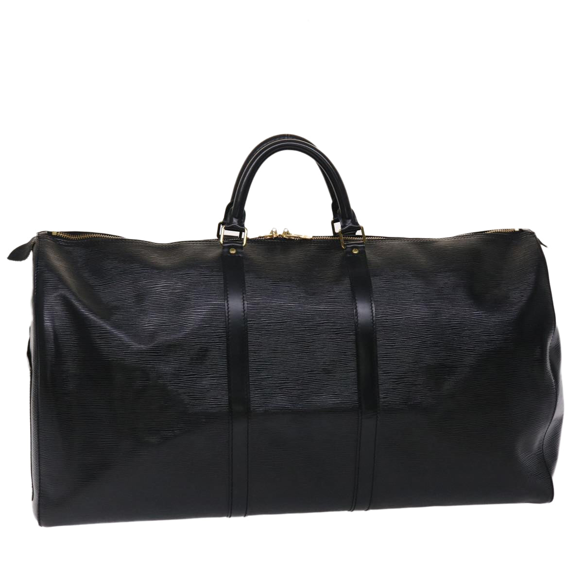 LOUIS VUITTON Epi Keepall 60 Boston Bag Noir M42942 LV bs6593