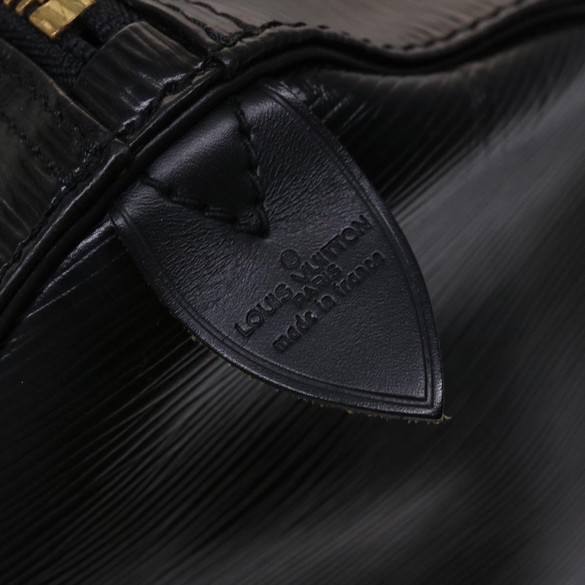 LOUIS VUITTON Epi Keepall 60 Boston Bag Noir M42942 LV bs6593