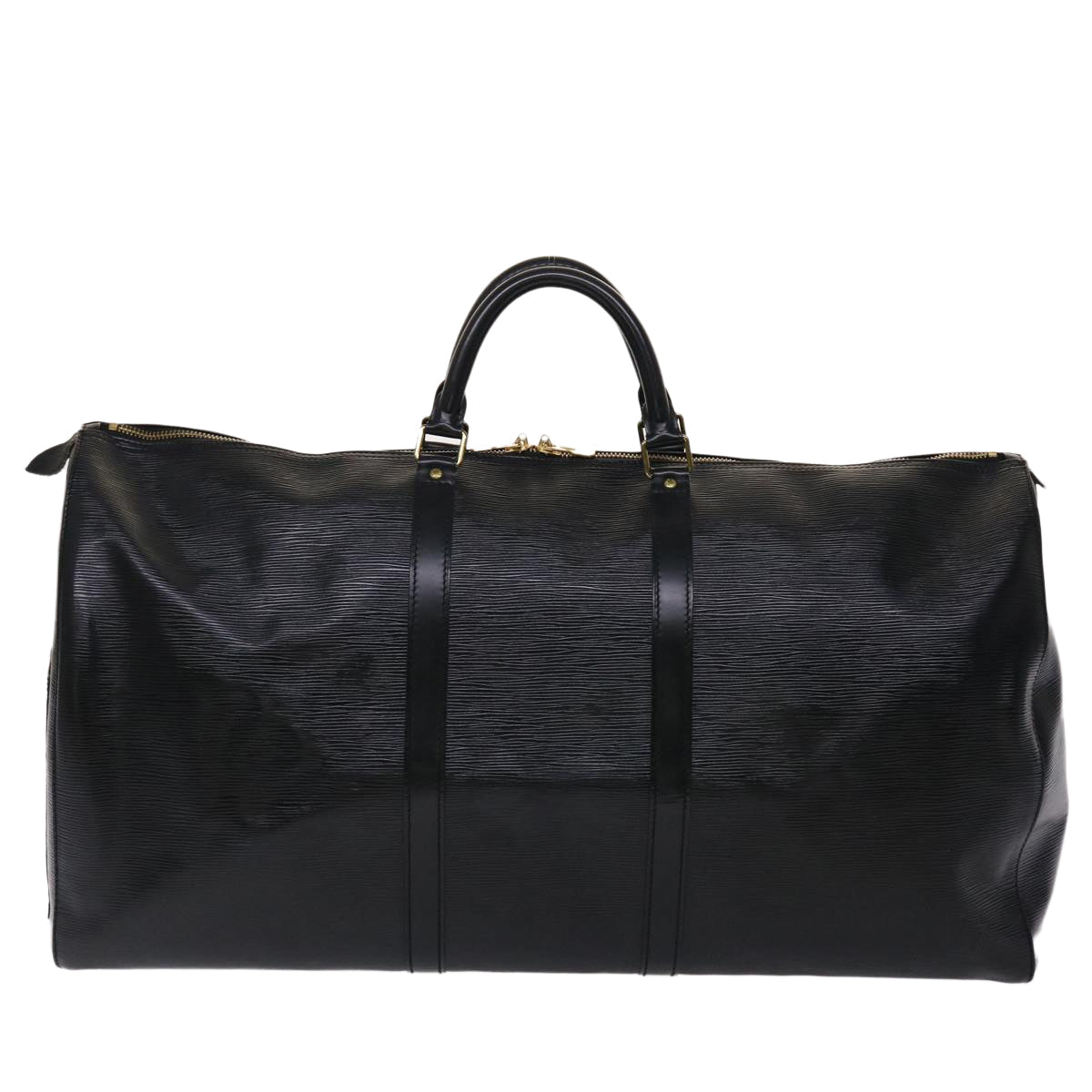 LOUIS VUITTON Epi Keepall 60 Boston Bag Noir M42942 LV bs6593