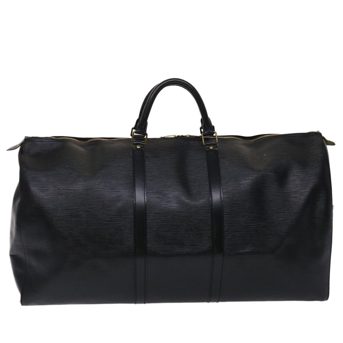 LOUIS VUITTON Epi Keepall 60 Boston Bag Noir M42942 LV bs6593
