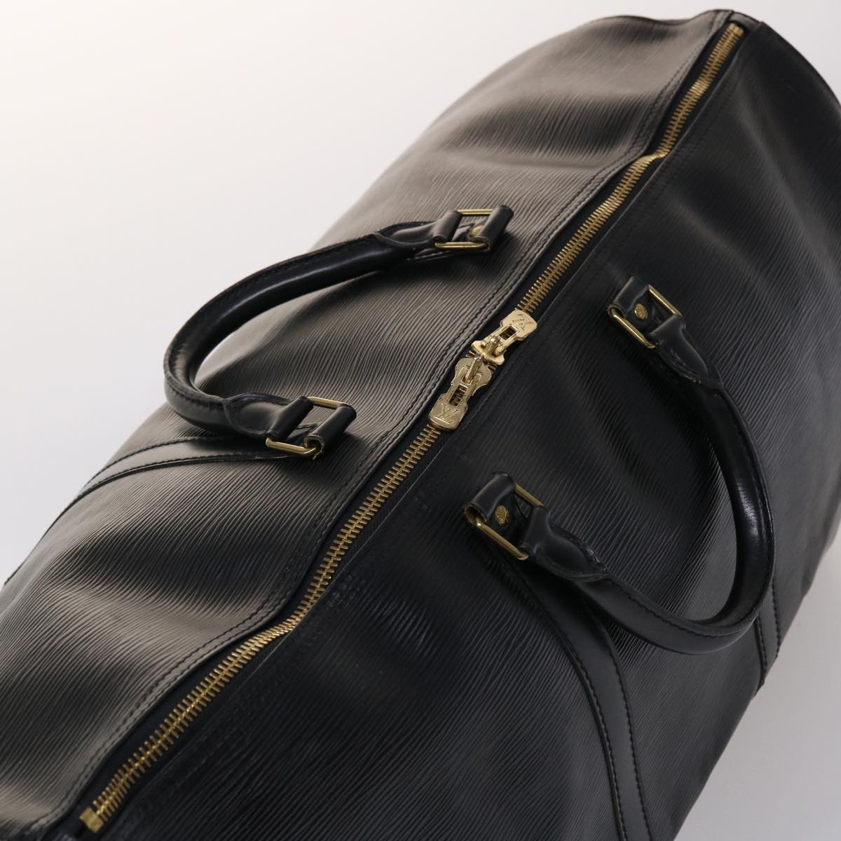 LOUIS VUITTON Epi Keepall 60 Boston Bag Noir M42942 LV bs6593