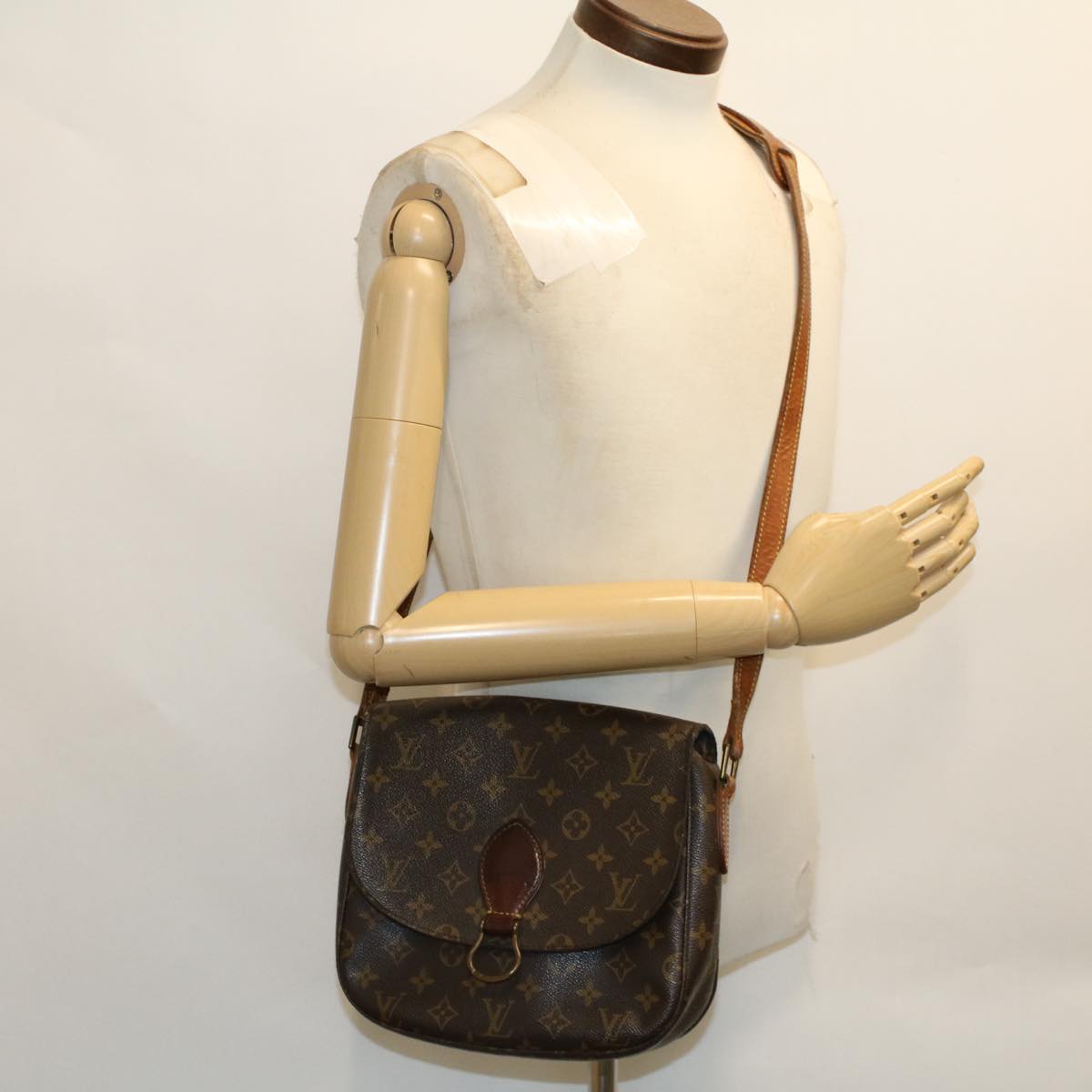 LOUIS VUITTON Monogram Saint Cloud GM Shoulder Bag M51242 LV bs6817