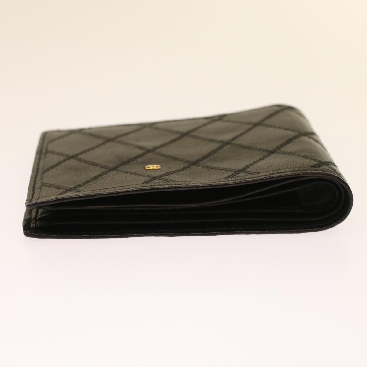 Luxury Chanel Bicolole Wallet Leather Black CC  bs6820