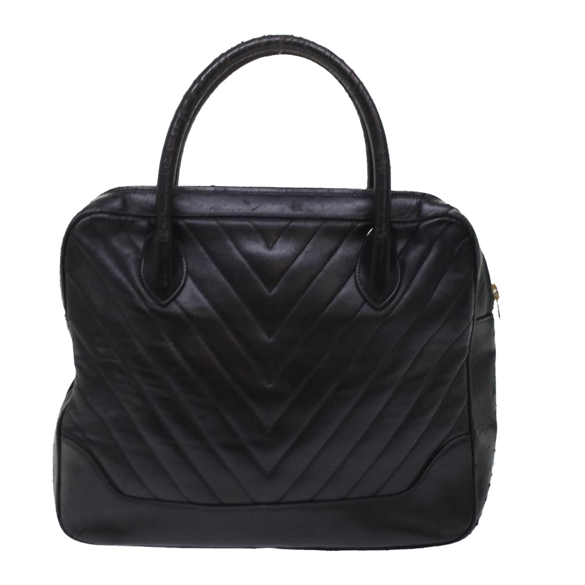 Luxury Chanel V Stitch Hand Bag Leather Black CC  bs7027