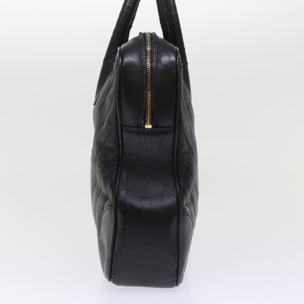 Luxury Chanel V Stitch Hand Bag Leather Black CC  bs7027