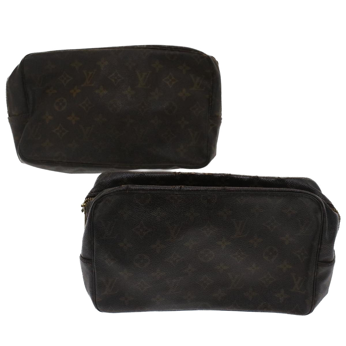 LOUIS VUITTON Monogram Trousse Toilette Clutch Bag 2Set LV bs7375