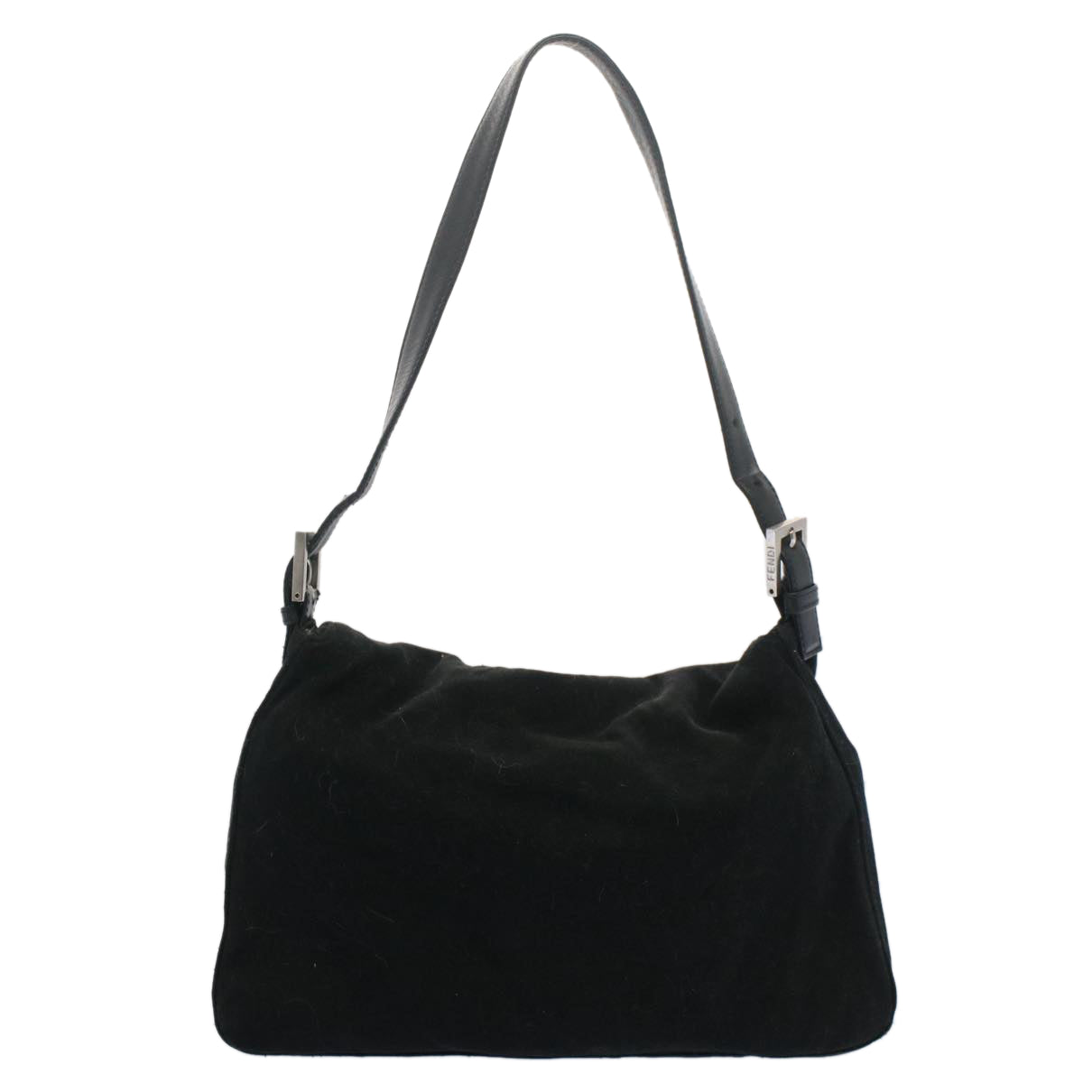 Luxury FendiMamma Baguette Shoulder Bag Nylon Black 2355 26325 009bs7910