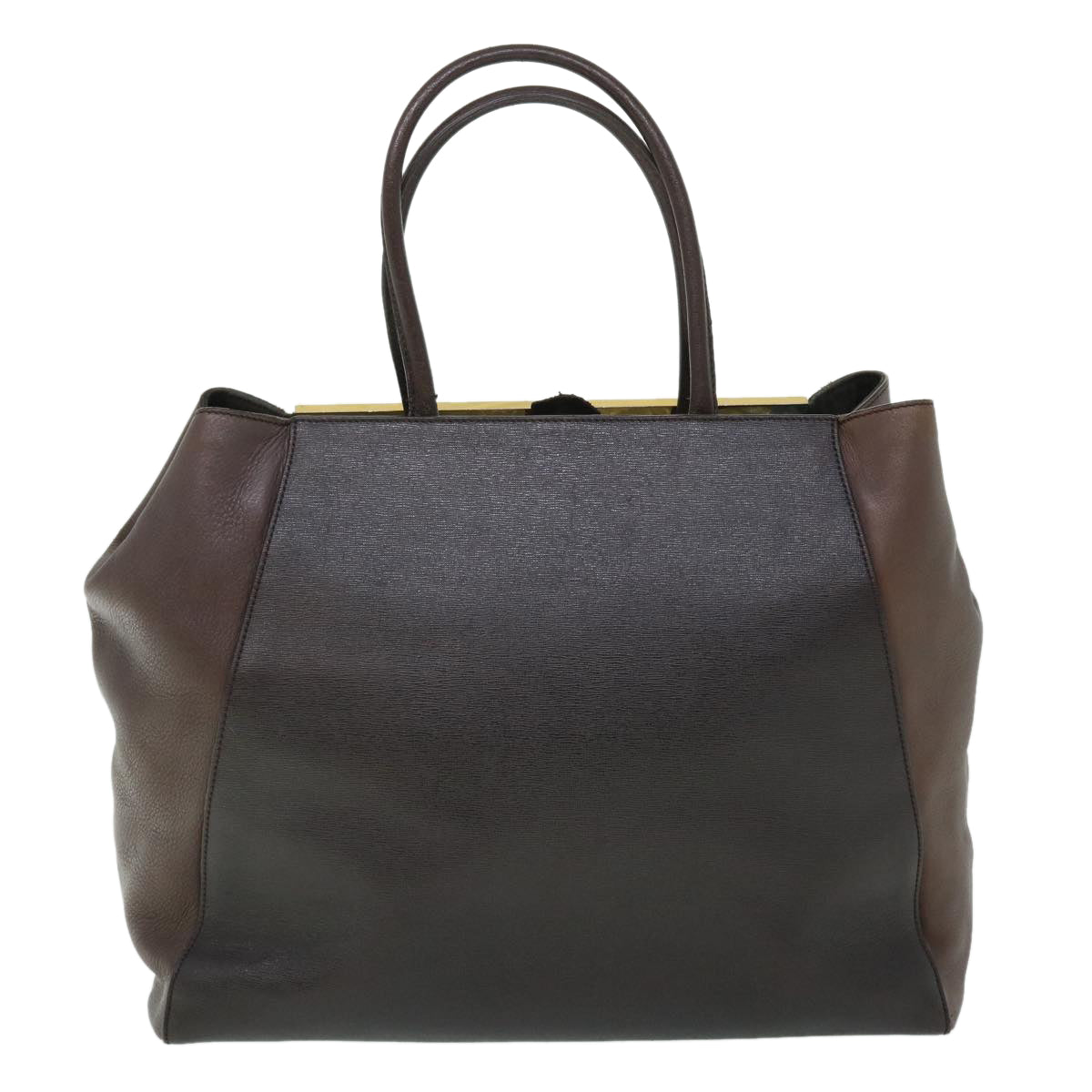 Luxury FendiHand Bag Leather PVC Leather Brownbs8008