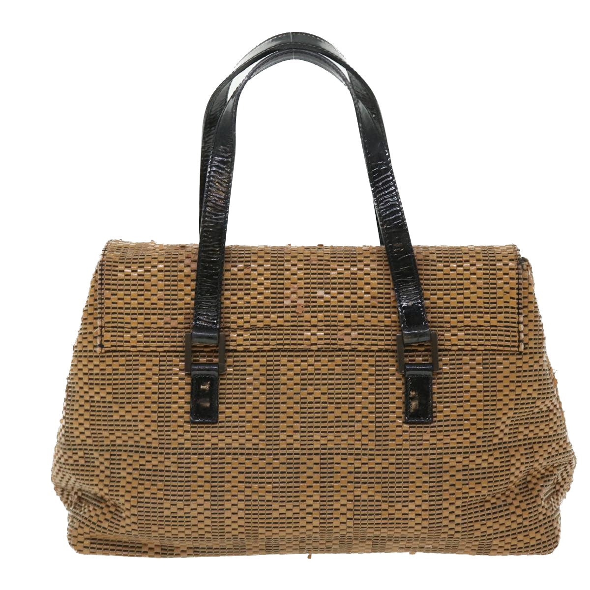 Luxury FendiMamma Baguette Shoulder Bag Canvas Brownbs8010