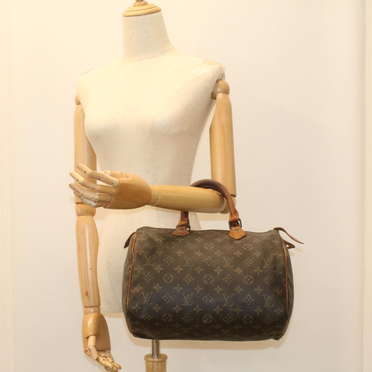 LOUIS VUITTON Monogram Speedy 30 Hand Bag M41526 LV bs8142