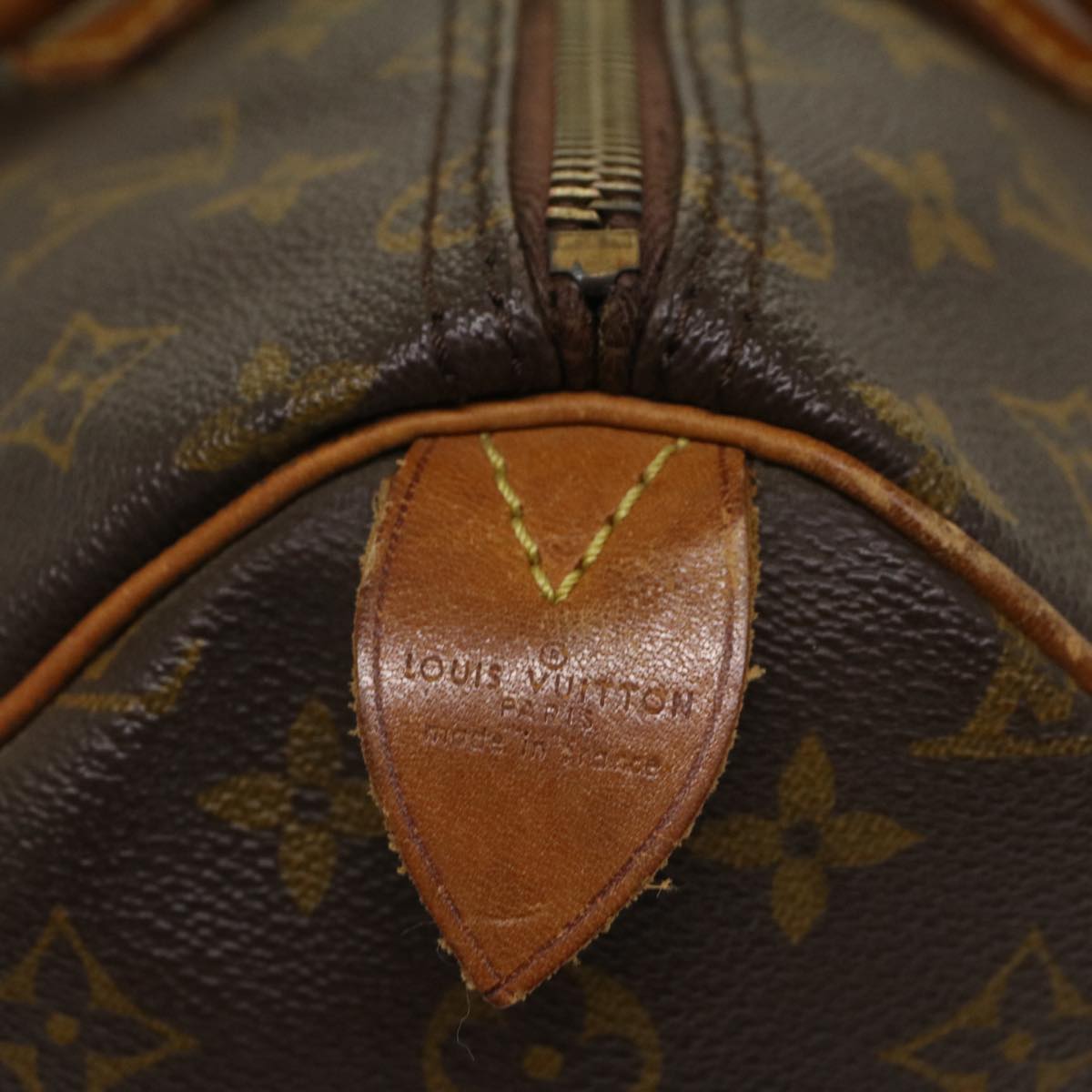 LOUIS VUITTON Monogram Speedy 35 Hand Bag Vintage M41524 LV bs8151