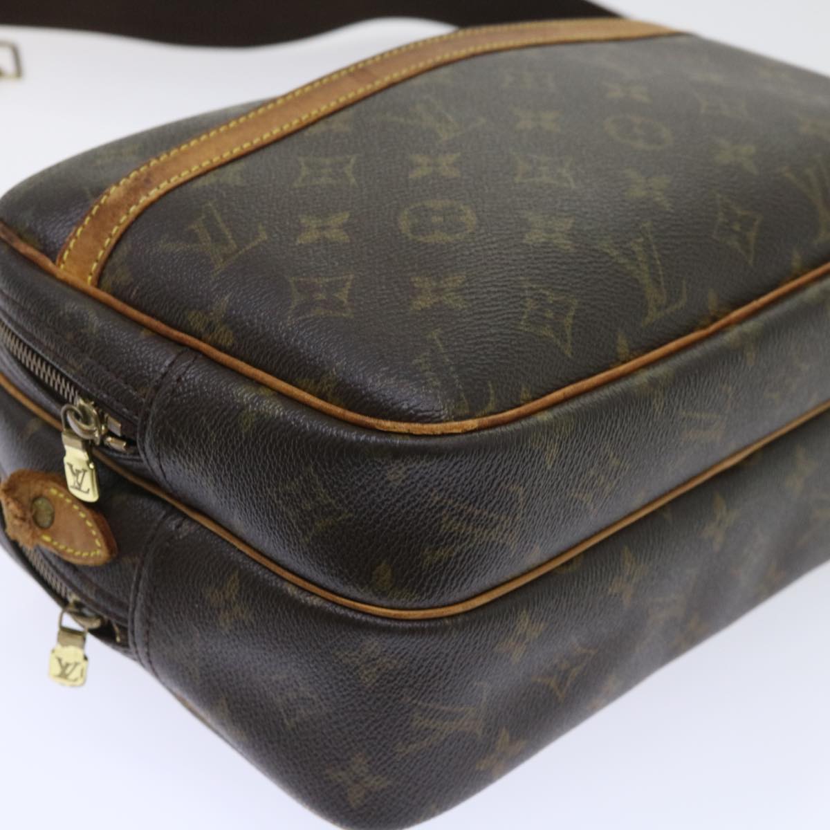 LOUIS VUITTON Monogram Reporter PM Shoulder Bag M45254 LV bs8178