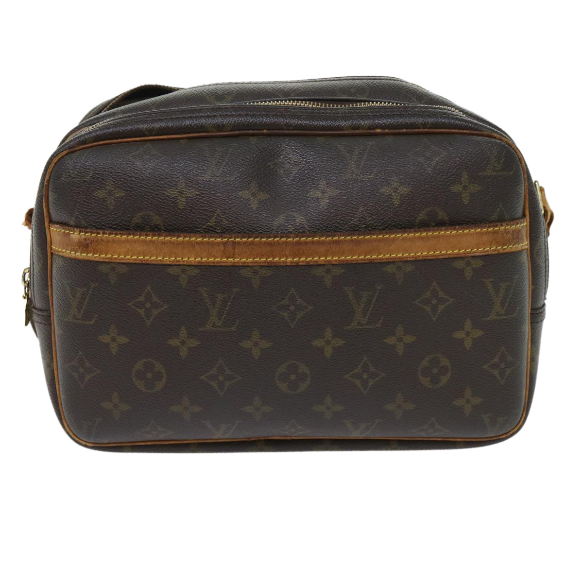 LOUIS VUITTON Monogram Reporter PM Shoulder Bag M45254 LV bs8178