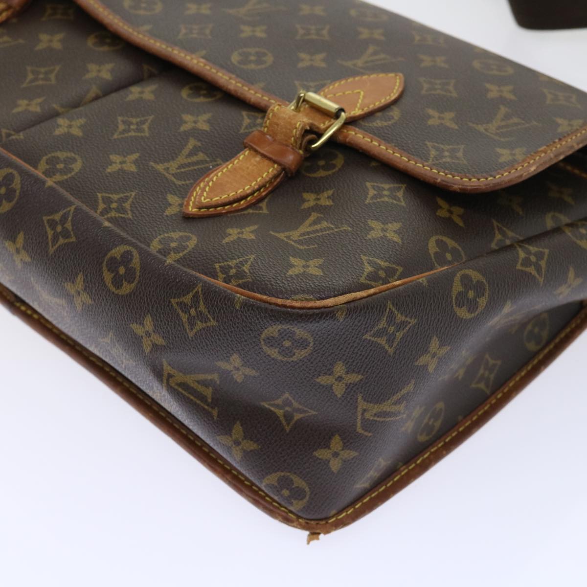 LOUIS VUITTON Monogram Gibeciere GM Shoulder Bag M42246 LV bs8180