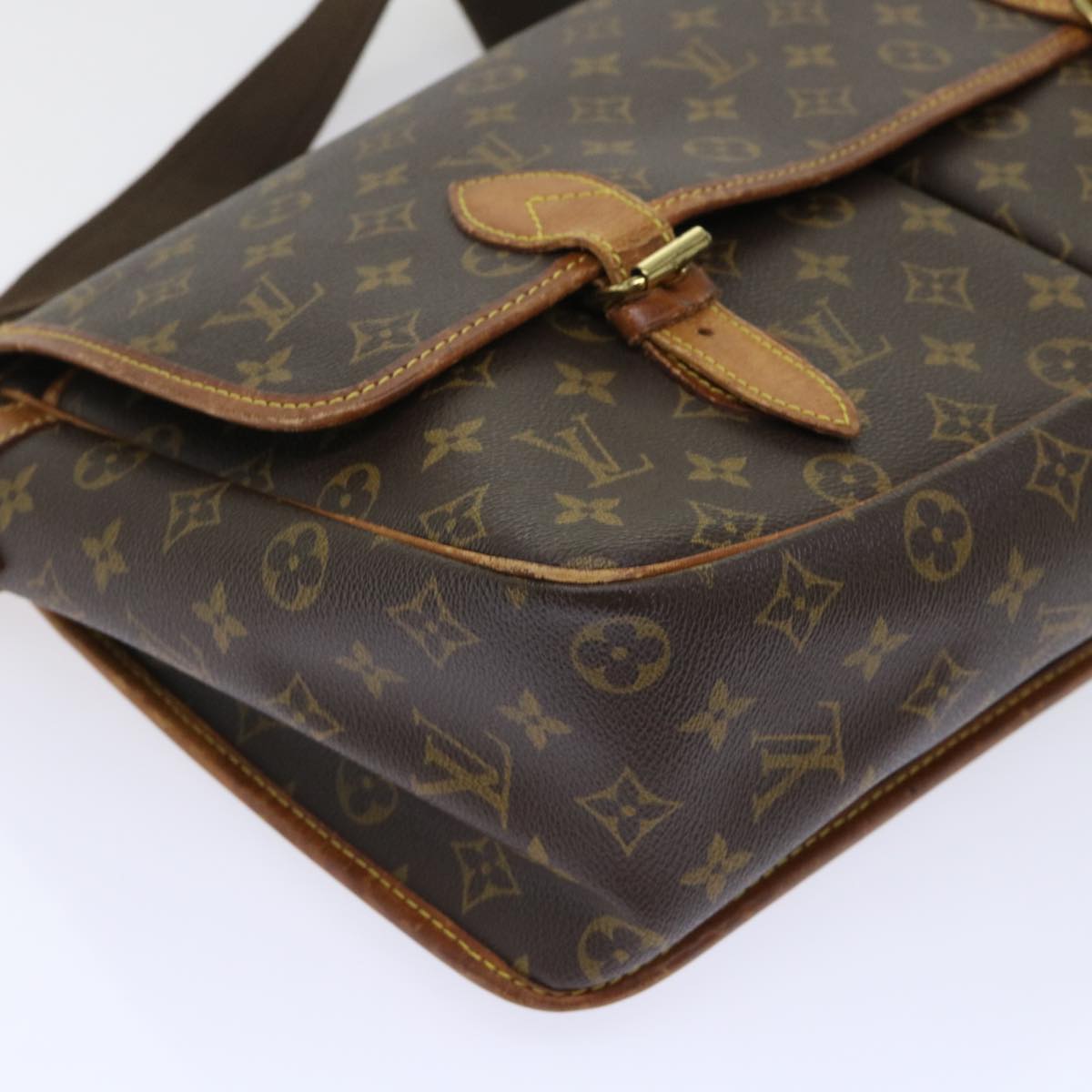 LOUIS VUITTON Monogram Gibeciere GM Shoulder Bag M42246 LV bs8180