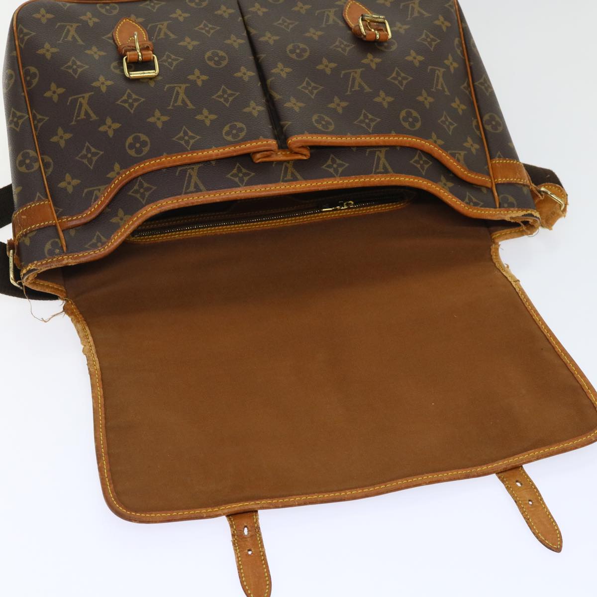 LOUIS VUITTON Monogram Gibeciere GM Shoulder Bag M42246 LV bs8180