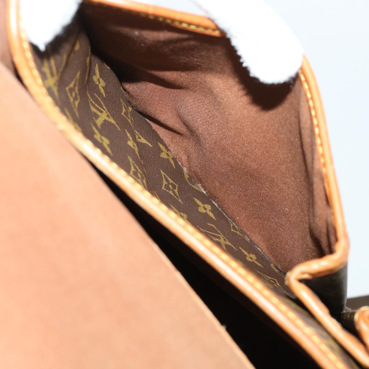 LOUIS VUITTON Monogram Gibeciere GM Shoulder Bag M42246 LV bs8180