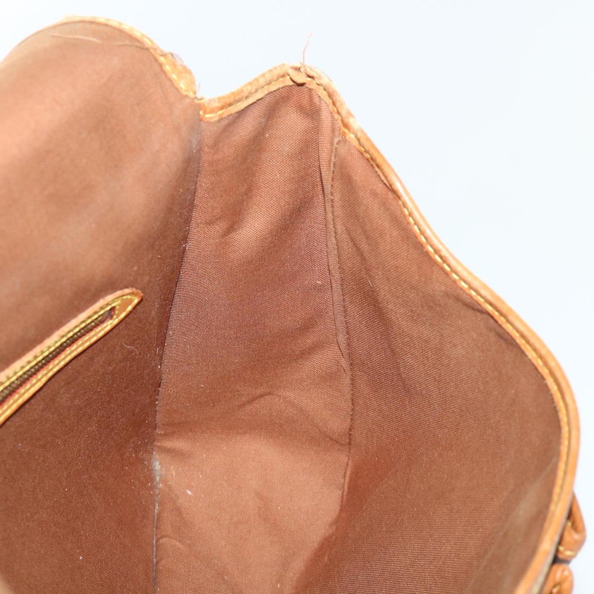 LOUIS VUITTON Monogram Gibeciere GM Shoulder Bag M42246 LV bs8180