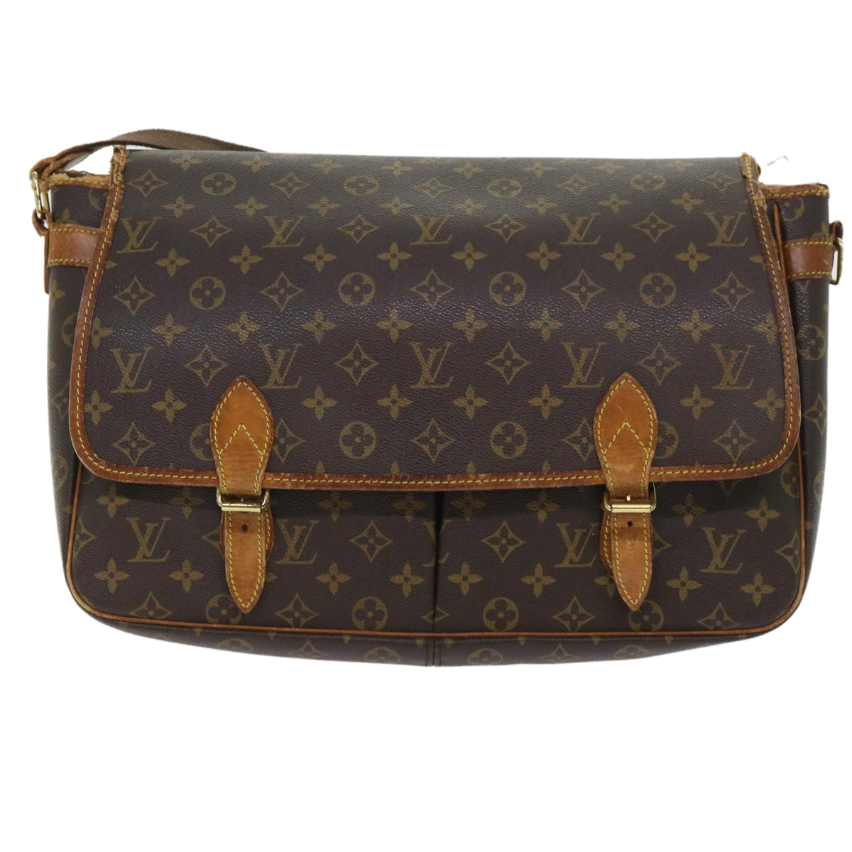LOUIS VUITTON Monogram Gibeciere GM Shoulder Bag M42246 LV bs8180